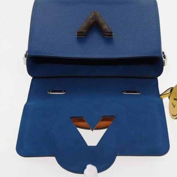 LOUIS VUITTON Epi Peace Love Twist MM Hand Bag Red Blue - Picture 9 of 16